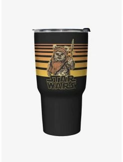 Best Pirce 🎁 Star Wars Ewok Gradient Black Stainless Steel Travel Mug 🎉