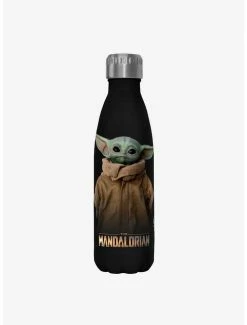 Wholesale ❤️ Star Wars The Mandalorian Full Size Black Stainless Steel Water Bottle 🤩