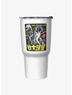 Discount 🧨 Star Wars Poster Wars White Stainless Steel Travel Mug 👏