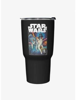 Discount 😀 Star Wars Star Wars Poster Black Stainless Steel Travel Mug 🤩