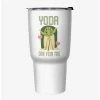 Coupon ⌛ Star Wars Yoda One White Stainless Steel Travel Mug 🔥