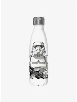 Cheap 🤩 Star Wars Storm Trooper Suit White Stainless Steel Water Bottle ✨