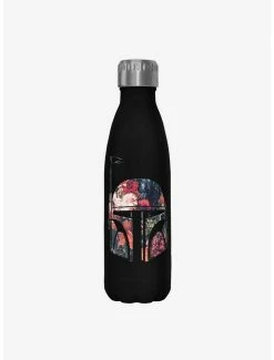 Deals 🔔 Star Wars Bobba Floral Black Stainless Steel Water Bottle 😉