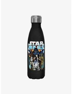Brand new 🔔 Star Wars Classic Battle Black Stainless Steel Water Bottle 🤩