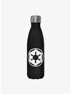 Hot Sale 🎁 Star Wars Empire Emblem Black Stainless Steel Water Bottle 👍