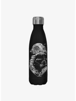Cheap 🎁 Star Wars Empire Head Black Stainless Steel Water Bottle 🌟