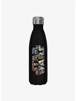 Best Sale ❤️ Star Wars Epic Logo Black Stainless Steel Water Bottle ❤️