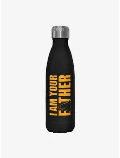 Outlet ✔️ Star Wars Fathers Day Black Stainless Steel Water Bottle 🌟