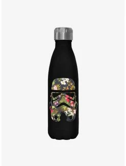 Outlet 👏 Star Wars Flower Storm Black Stainless Steel Water Bottle 🥰