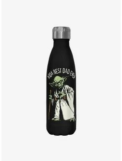 Best Sale 😀 Star Wars Green Dad Black Stainless Steel Water Bottle 👏