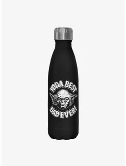 Best Pirce 🤩 Star Wars Yoda Best Black Stainless Steel Water Bottle 🔔