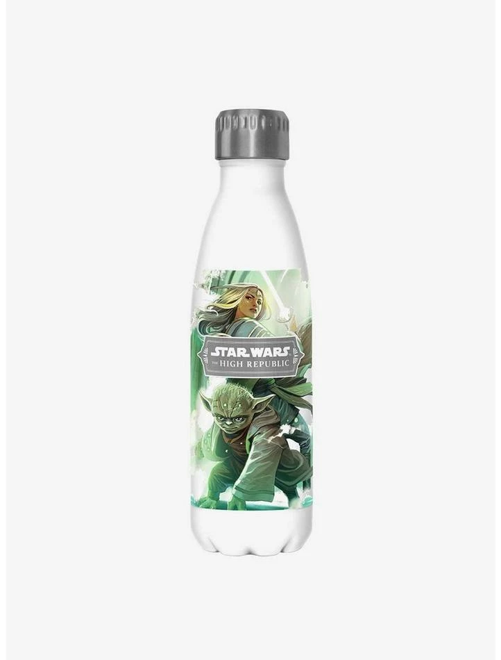 Promo ๐ Star Wars: The High Republic Nouveau Poster White Stainless Steel Water Bottle ๐ 1 Promo ๐ Star Wars: The High Republic Nouveau Poster White Stainless Steel Water Bottle ๐