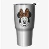 New 🌟 Disney Mickey Mouse Minnie Leopard Bow Travel Mug ✨