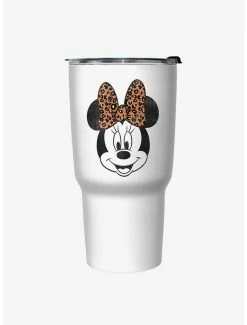 Best Pirce 🤩 Disney Mickey Mouse Minnie Leopard Bow Travel Mug 👍