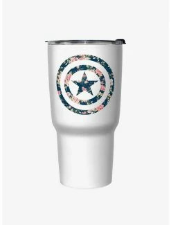 Discount 🥰 Marvel Captain America Floral Travel Mug ✨