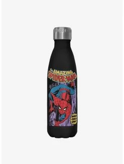 Flash Sale ✔️ Marvel Spider-Man Spidey Cover Stainless Steel Water Bottle 😍