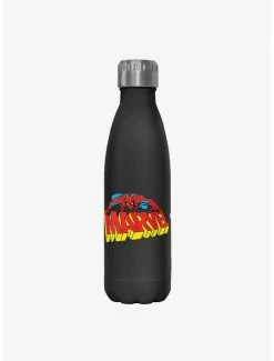 Brand new 🔔 Marvel Spider-Man Spidey Logo Stainless Steel Water Bottle ✔️