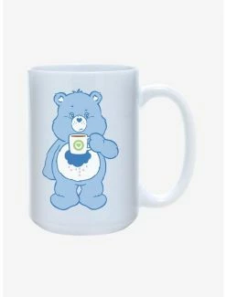 Promo ⭐ Care Bears Grumpy Bear With Drink Mug 15oz 🎁