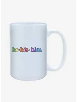 Best deal 🌟 He His Him Pronouns Pride Mug 15oz 🧨