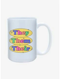 New ⌛ They Them Their Pronouns Pride Mug 15oz ✨