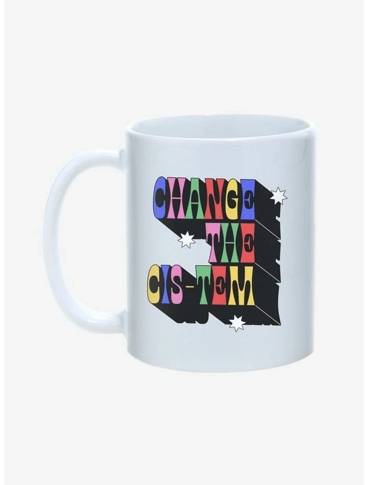 Discount ๐ Change The Cis-Tem Pride Mug 11oz โญ 1 Discount ๐ Change The Cis-Tem Pride Mug 11oz โญ