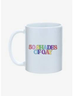 Deals 👏 50 Shades of Gay Pride Mug 11oz 🔔