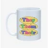 Discount 😀 They Them Their Pronouns Pride Mug 11oz ✨
