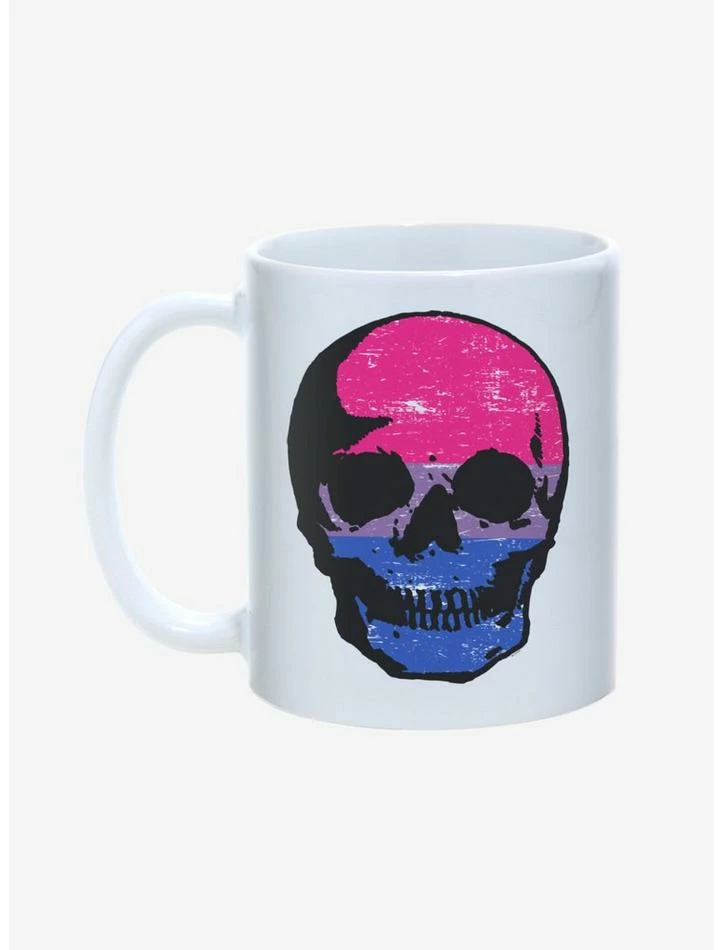 Wholesale โ Bisexual Skull Pride Mug 11oz ๐ 1 Wholesale โ Bisexual Skull Pride Mug 11oz ๐