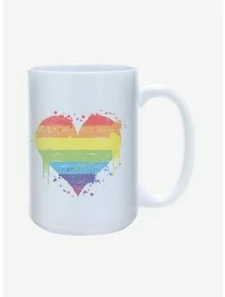 Cheap 🔔 Pride Heart Mug 15oz 🎁