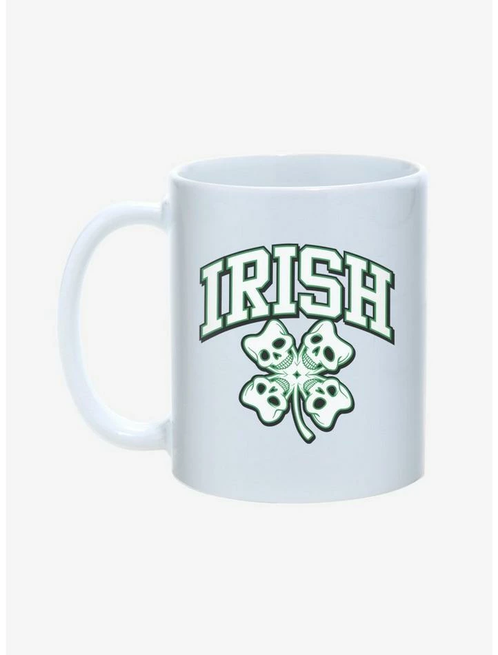 Cheap 👍 St. Patty's Irish Skull Clover Mug 11oz 🥰 1 Cheap 👍 St. Patty's Irish Skull Clover Mug 11oz 🥰