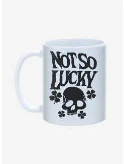 Deals 🧨 St. Patty's Not So Lucky Skull Clover Mug 11oz ⭐