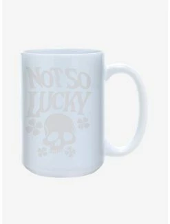 Best Pirce ⭐ St. Patty's Not So Lucky Skull Clover Mug 15oz 🔥