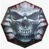 Cheap 💯 Goth Skull Compact Travel Umbrella 🥰