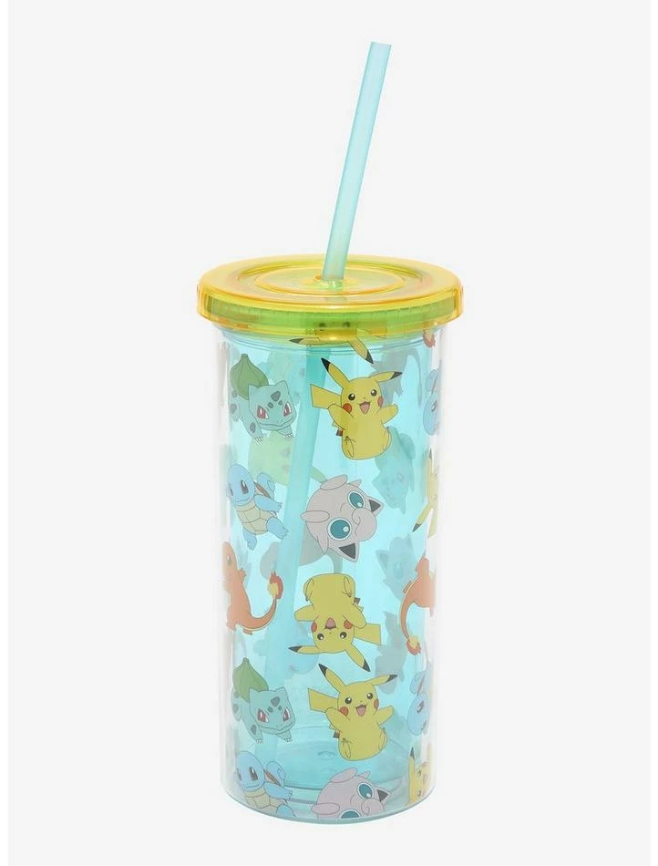 Best Pirce ✨ Pokemon Starters Acrylic Travel Cup ❤️ 1 Best Pirce ✨ Pokemon Starters Acrylic Travel Cup ❤️