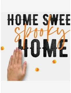 New ⌛ Home Sweet Spooky Home Quote Peel & Stick Wall Decals 🔔 -Furniture Outlet Store 19830393 av4