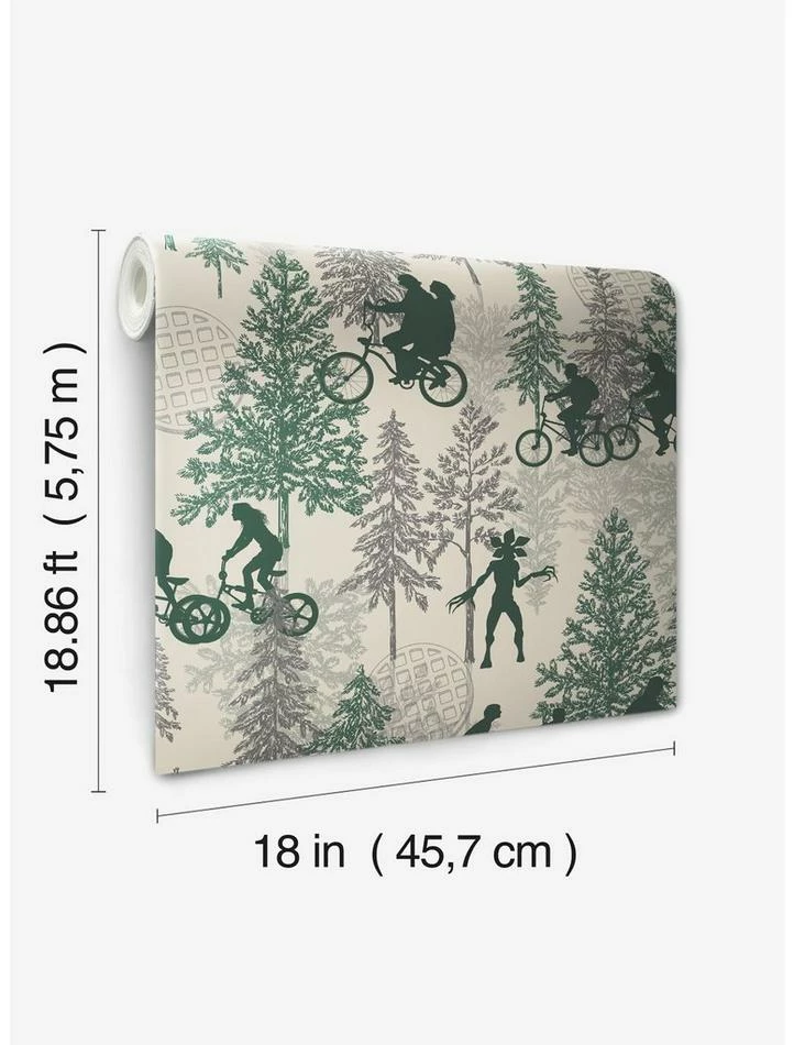Hot Sale 🤩 Stranger Things Hawkins Woods Peel & Stick Wallpaper Dark 😉 2 Hot Sale 🤩 Stranger Things Hawkins Woods Peel & Stick Wallpaper Dark 😉 - Image 2