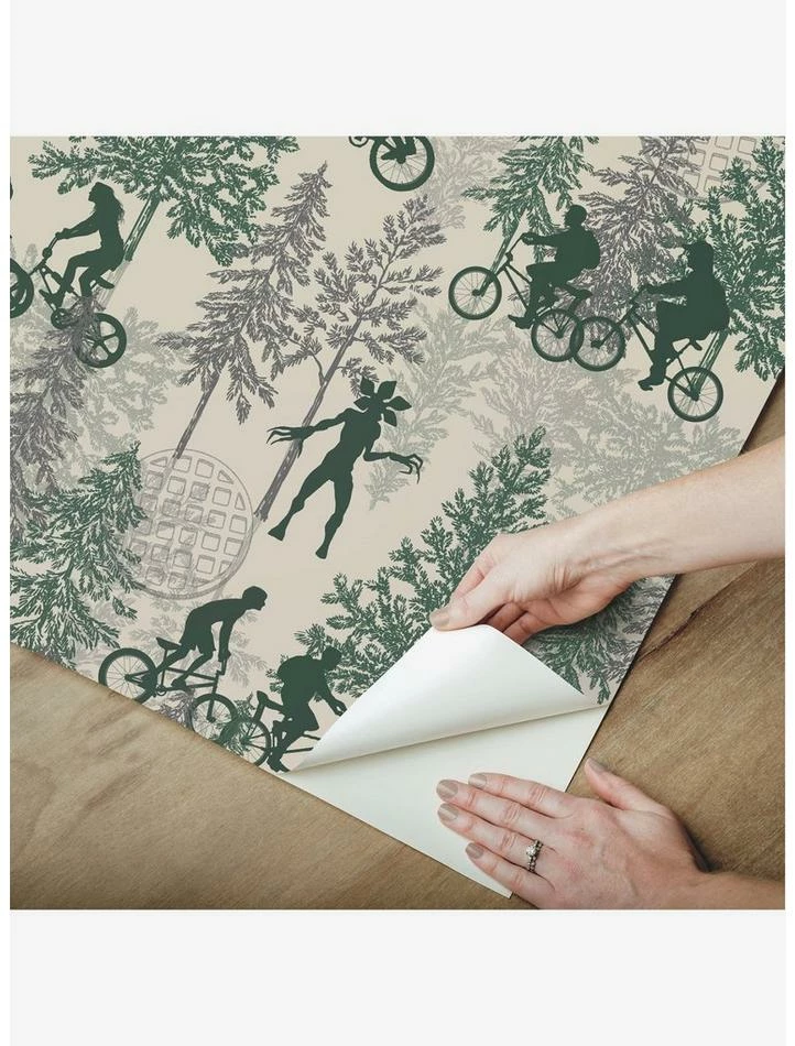Hot Sale 🤩 Stranger Things Hawkins Woods Peel & Stick Wallpaper Dark 😉 5 Hot Sale 🤩 Stranger Things Hawkins Woods Peel & Stick Wallpaper Dark 😉 - Image 5