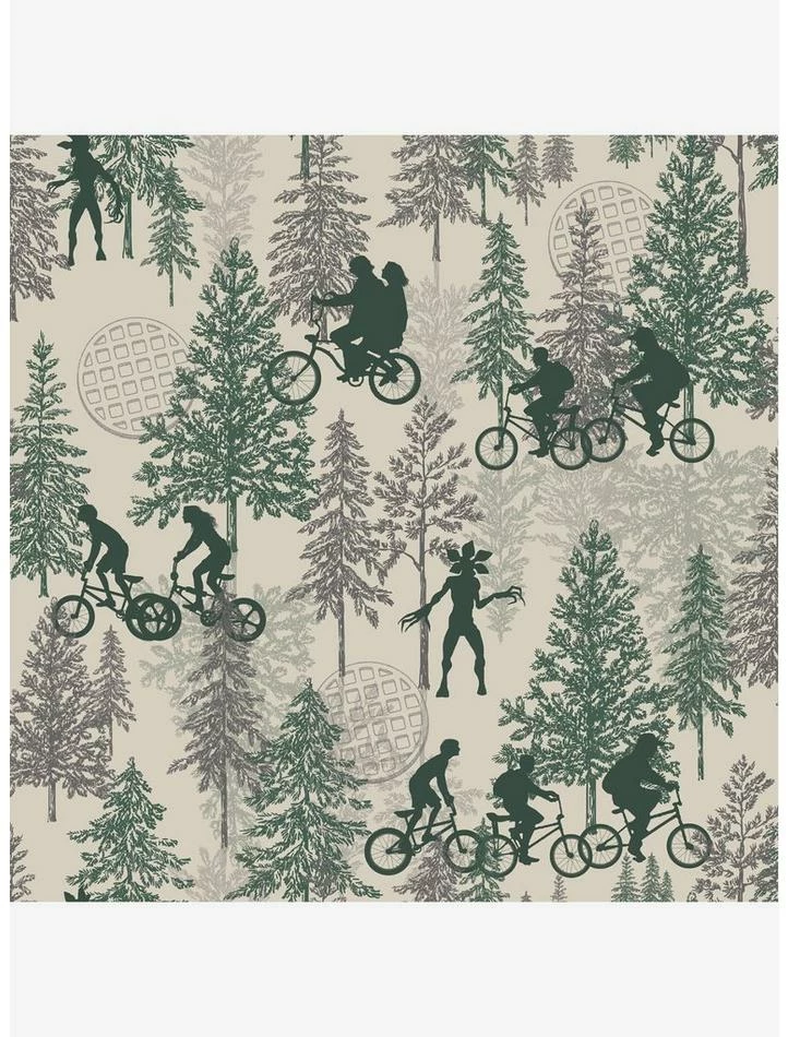 Hot Sale 🤩 Stranger Things Hawkins Woods Peel & Stick Wallpaper Dark 😉 1 Hot Sale 🤩 Stranger Things Hawkins Woods Peel & Stick Wallpaper Dark 😉