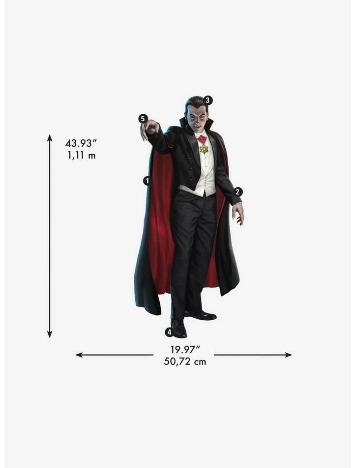 Cheap ๐คฉ Universal Monsters Dracula Giant Peel & Stick Wall Decals โจ 2 Cheap ๐คฉ Universal Monsters Dracula Giant Peel & Stick Wall Decals โจ - Image 2