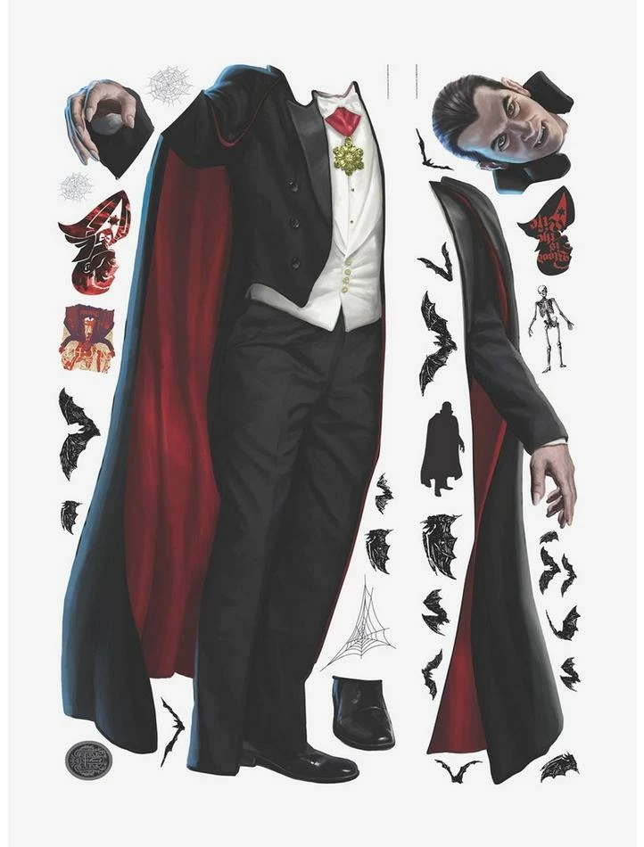 Cheap ๐คฉ Universal Monsters Dracula Giant Peel & Stick Wall Decals โจ 1 Cheap ๐คฉ Universal Monsters Dracula Giant Peel & Stick Wall Decals โจ