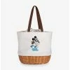 Discount 🧨 Disney Mickey Mouse NFL Carolina Panthers Canvas Willow Basket Tote 👍