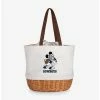 Budget 🎁 Disney Mickey Mouse NFL Dallas Cowboys Canvas Willow Basket Tote 😉