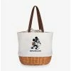 Deals ❤️ Disney Mickey Mouse NFL Denver Broncos Canvas Willow Basket Tote 🎉