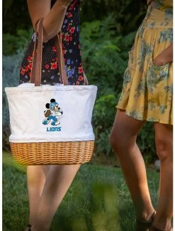 Coupon 🔥 Disney Mickey Mouse NFL Detroit Lions Canvas Willow Basket Tote 🔔 -Furniture Outlet Store 19831729 av3