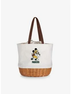 Best reviews of ๐ Disney Mickey Mouse NFL Green Bay Packers Canvas Willow Basket Tote ๐