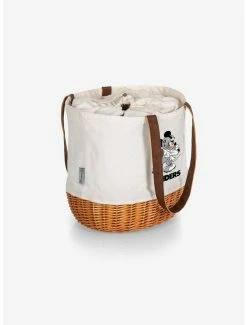 Outlet 🌟 Disney Mickey Mouse NFL Las Vegas Raiders Canvas Willow Basket Tote 🤩 -Furniture Outlet Store 19831777 av1
