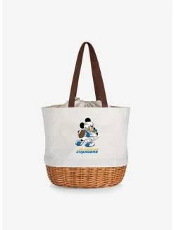 Top 10 🛒 Disney Mickey Mouse NFL Los Angeles Chargers Canvas Willow Basket Tote 🔔