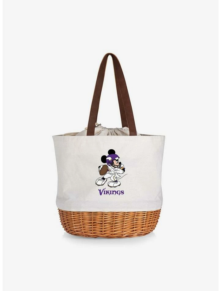 Top 10 👏 Disney Mickey Mouse NFL Minnesota Vikings Canvas Willow Basket Tote 🎁 1 Top 10 👏 Disney Mickey Mouse NFL Minnesota Vikings Canvas Willow Basket Tote 🎁