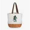 Buy 😉 Disney Mickey Mouse NFL New York Jets Canvas Willow Basket Tote 🥰