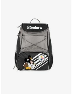Cheap 😍 Disney Mickey Mouse NFL Pit Steelers 🎒 Backpack Cooler ⭐